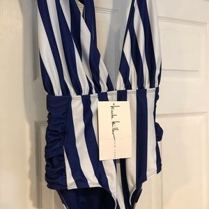 New 1PC Bathing Suit Size 8 Design Your Own Look Tag shows Six different looks